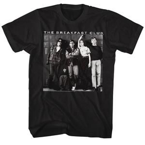 Breakfast Club Locker Group Shot Black Adult T-Shirt